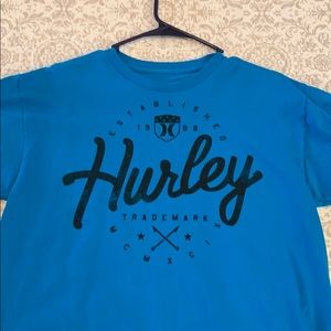 Hurley trademark tee.